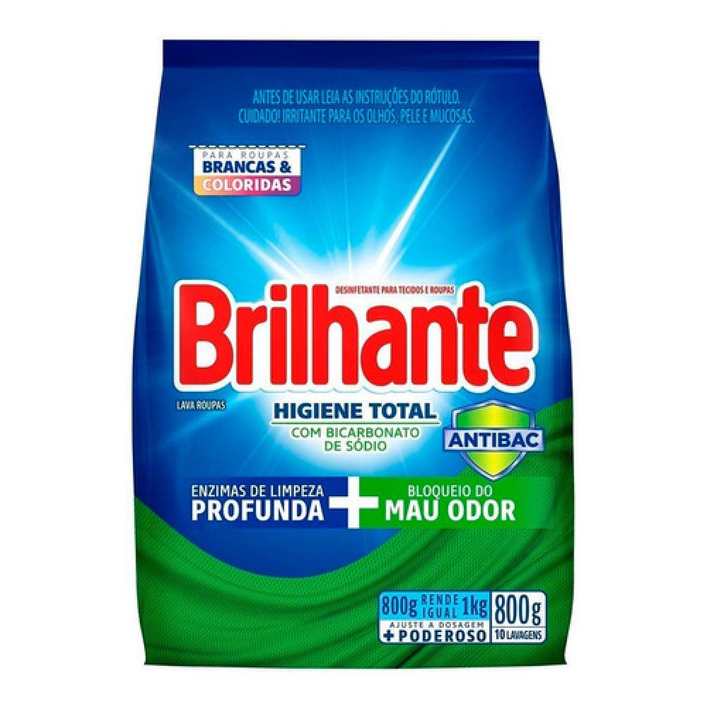 SABAO EM PO BLOQUEIO DO MAU ODOR 800G BRILHANTE