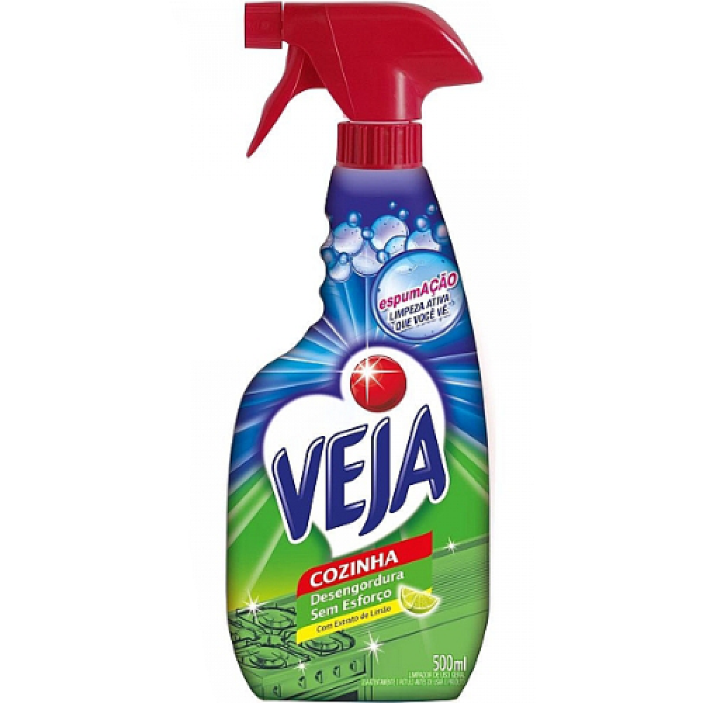 DESENGORDURANTE COZINHA LIMAO C/ APLICADOR 500ML VEJA