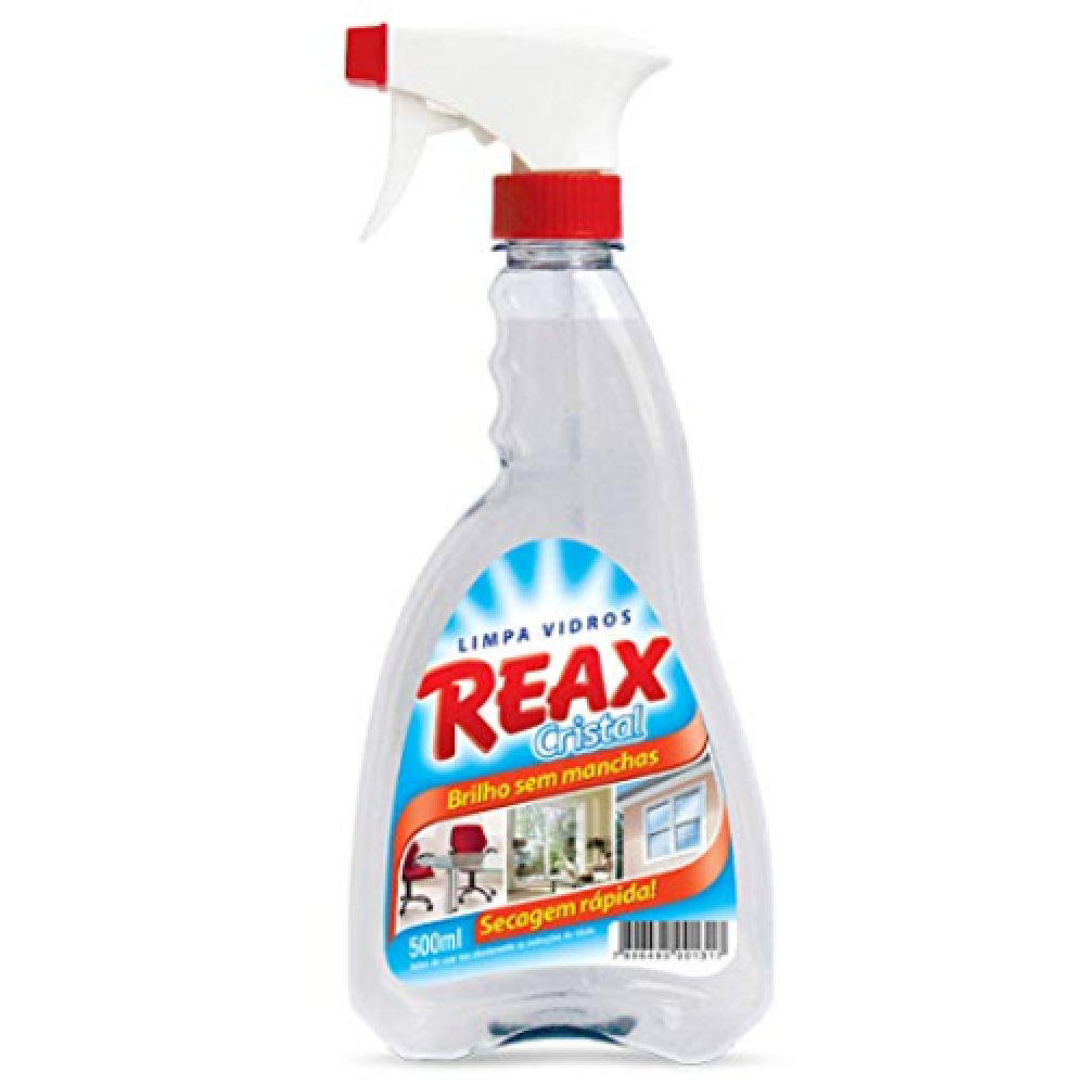 LIMPA VIDROS CRISTAL CONJUNTO 500ML REAX
