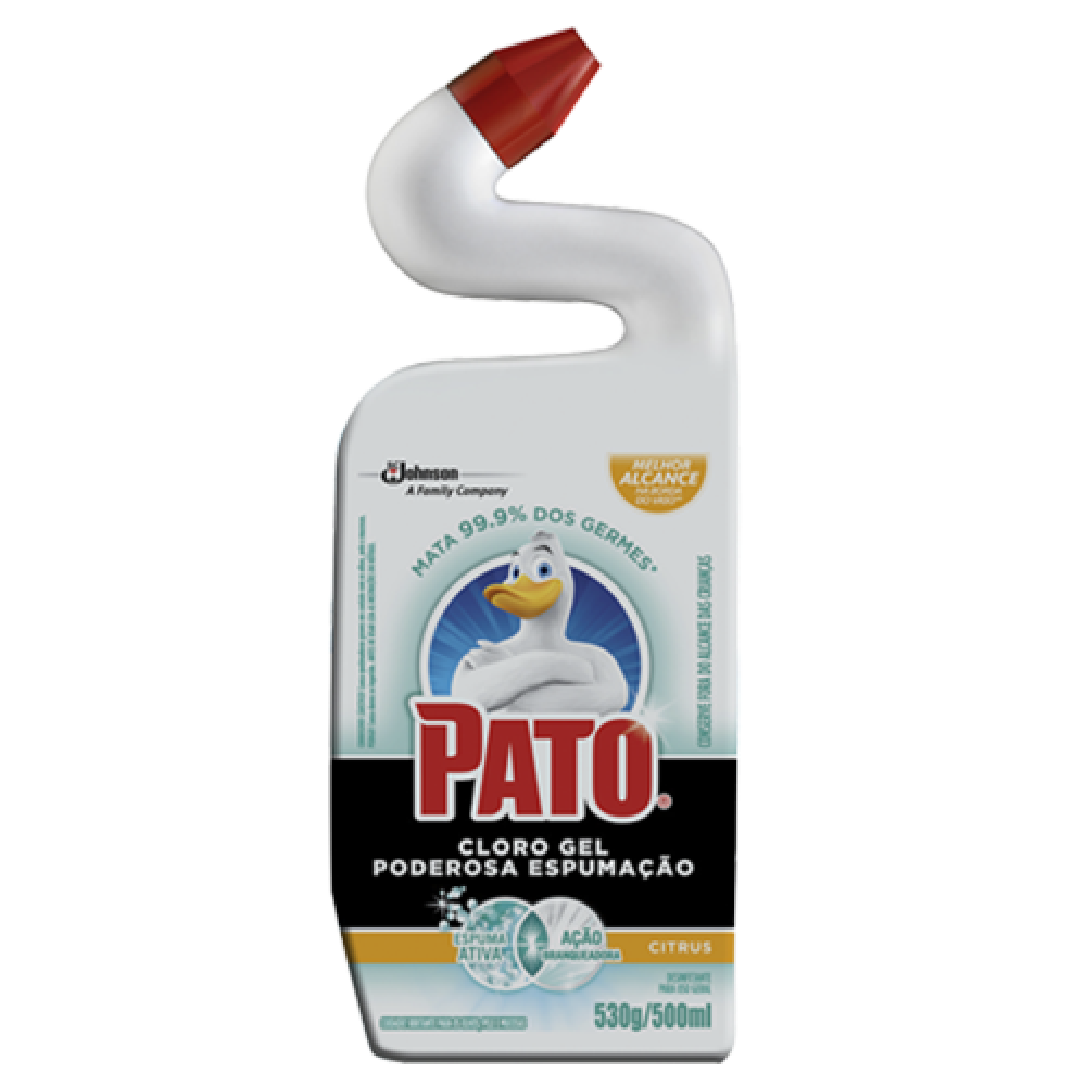 DESINFETANTE CLORO GEL PODEROSA ESPUMACAO CITRUS 500ML PATO