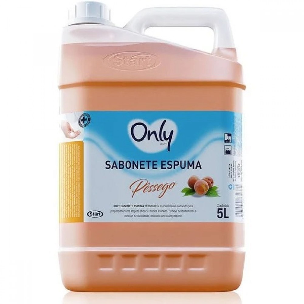 SABONETE ESPUMA PESSEGO 5L ONLY