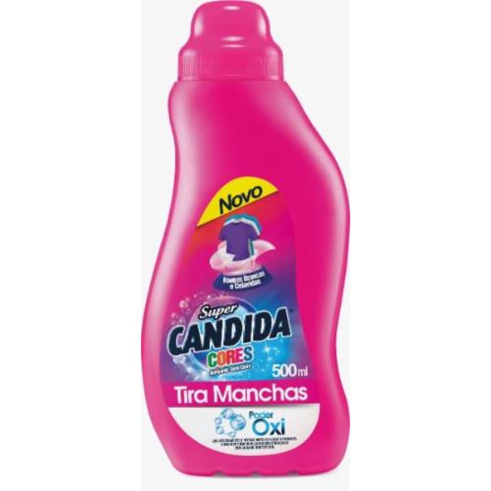 TIRA MANCHAS LIQUIDO ROUPAS BRANCAS E COLORIDAS 500ML SUPER CANDIDA