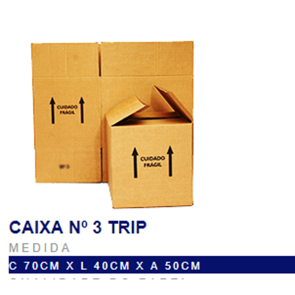 CAIXA DE PAPELAO REFORÇADA N03 - C70XL40XA50