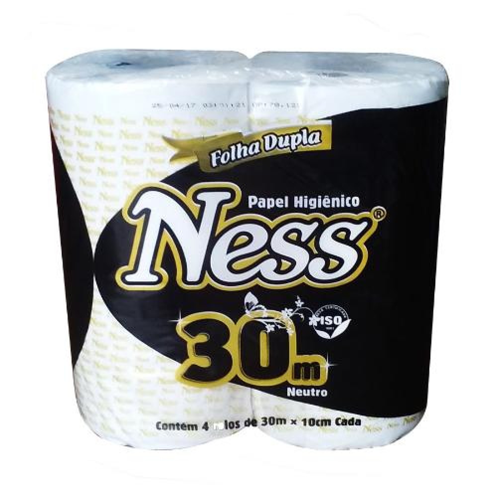 PAPEL HIGIENICO FOLHA DUPLA NESS C/04