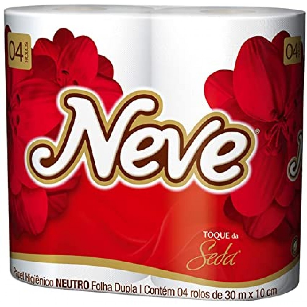 PAPEL HIGIENICO FOLHA DUPLA NEVE 30M C/04