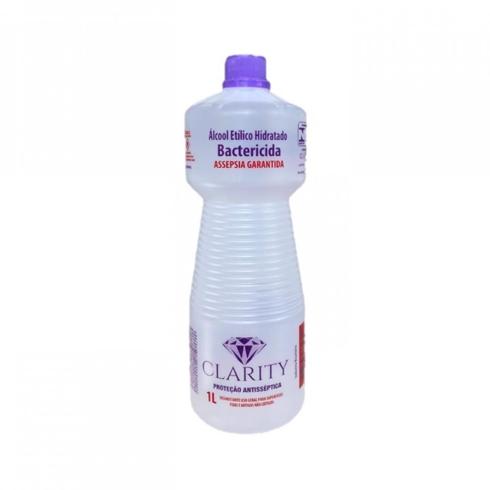 ALCOOL LIQUIDO 54° BACTERICIDA 1LT CLARITY ADATA
