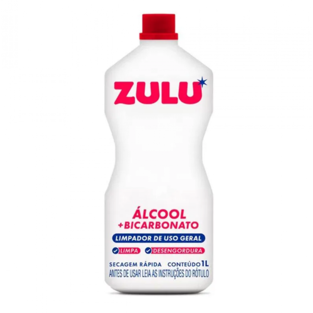 ALCOOL LIQUIDO C/ BICARBONATO 1L ZULU