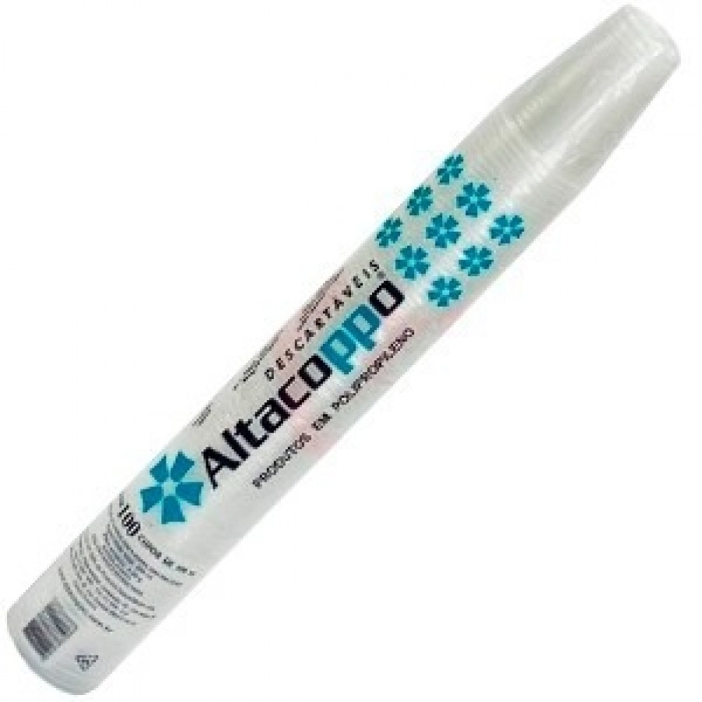 COPO DESCARTAVEL TRANSPARENTE 200ML ALTACOPPO C/100