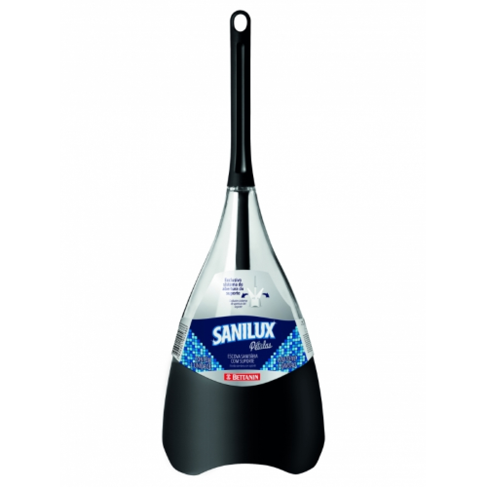 ESCOVA SANITARIA C/ SUPORTE PETALAS SANILUX REF. 566