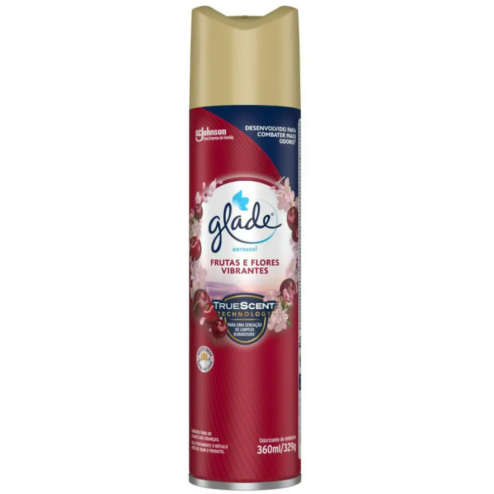 DESODORIZANTE AEROSOL FRUTAS E FLORES VIBRANTES 360ML GLADE