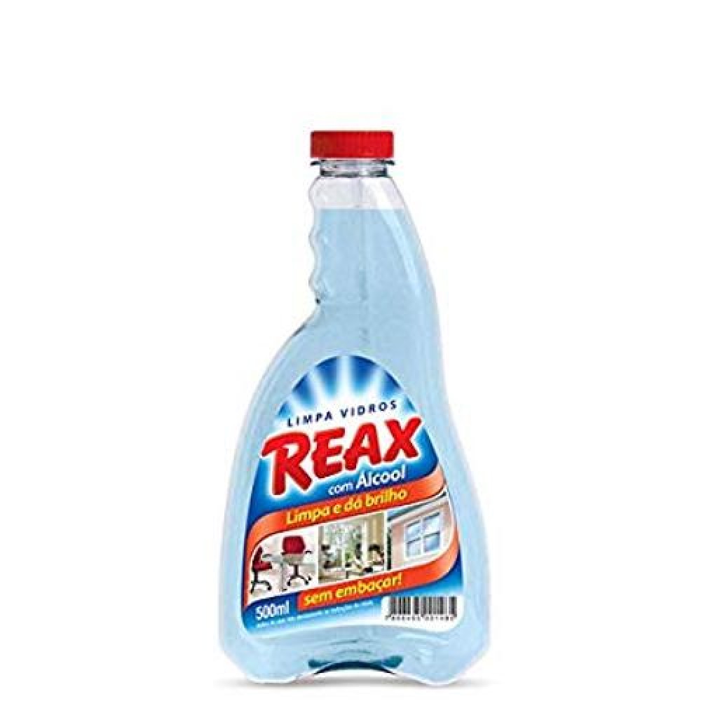 REFIL LIMPA VIDROS C/ ALCOOL 500ML REAX