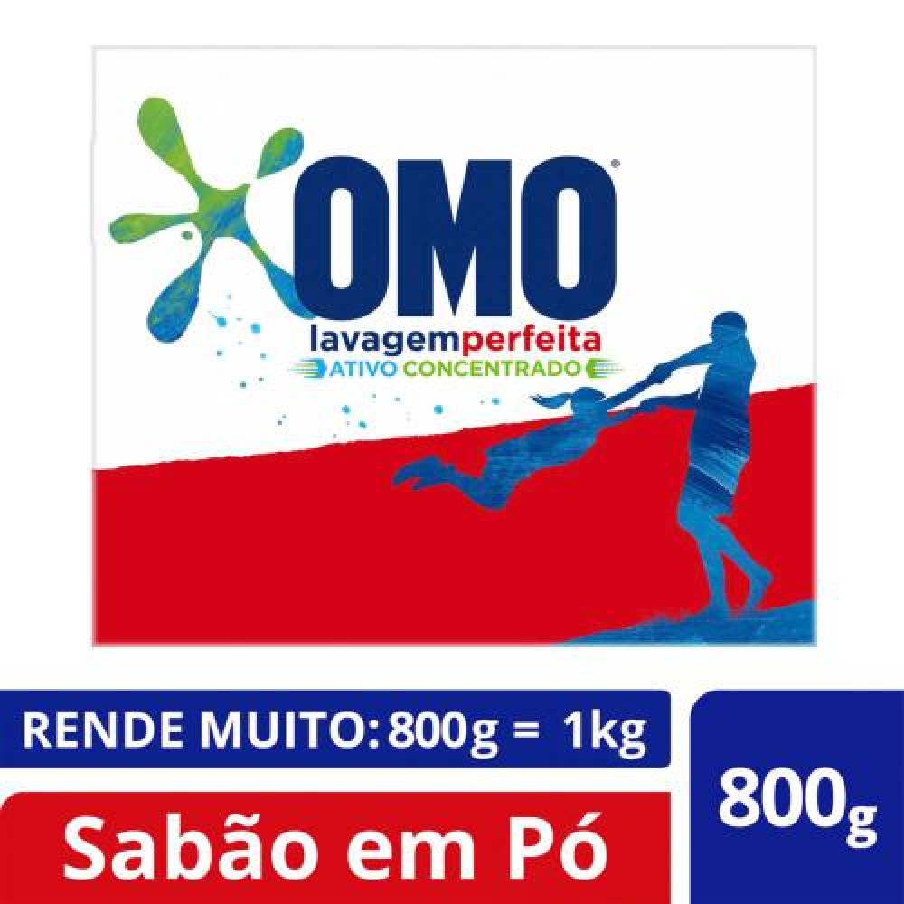 SABAO EM PO LAVAGEM PERFEITA 800G OMO