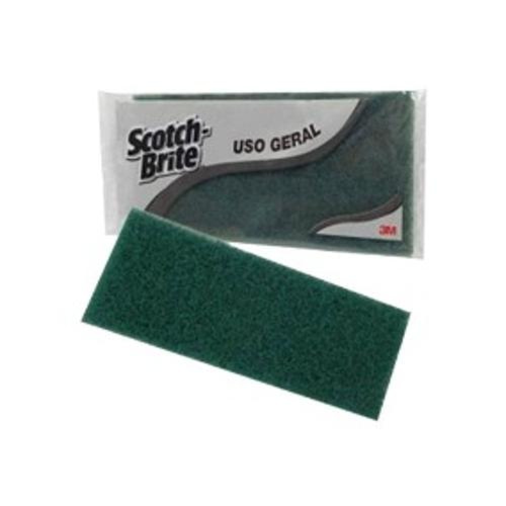 FIBRA ABRASIVA LIMPEZA USO GERAL VERDE SCOTCH BRITE C/2