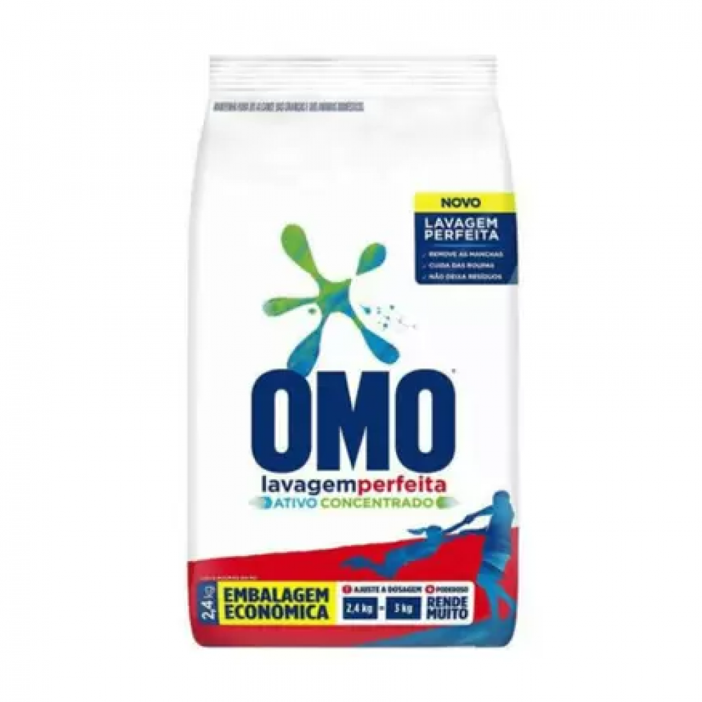 SABAO EM PO LAVAGEM PERFEITA 2,4KG OMO