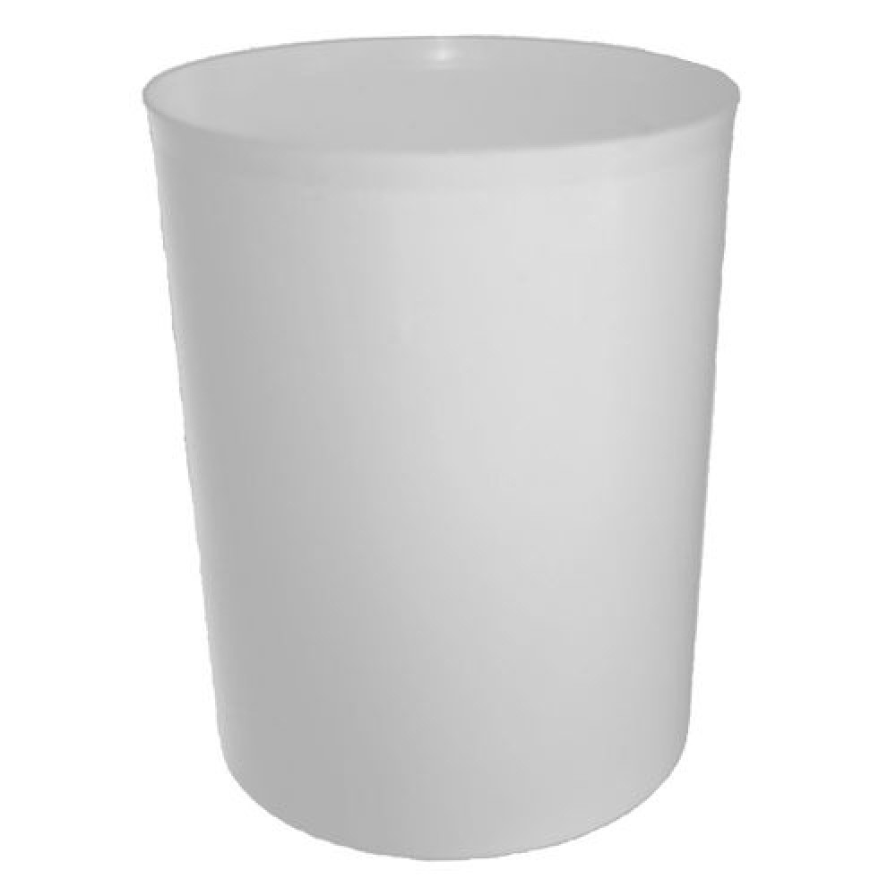 LIXEIRA PLASTICA S/ TAMPA BRANCA 15L TRILHA REF.T0705