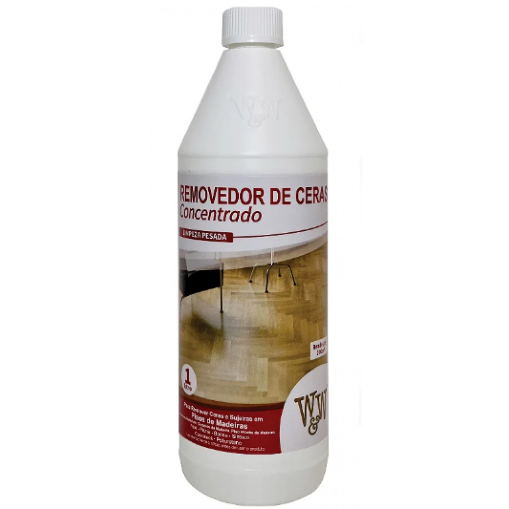 REMOVEDOR DE CERAS PISO MADEIRA CONCENTRADO 1L W&W