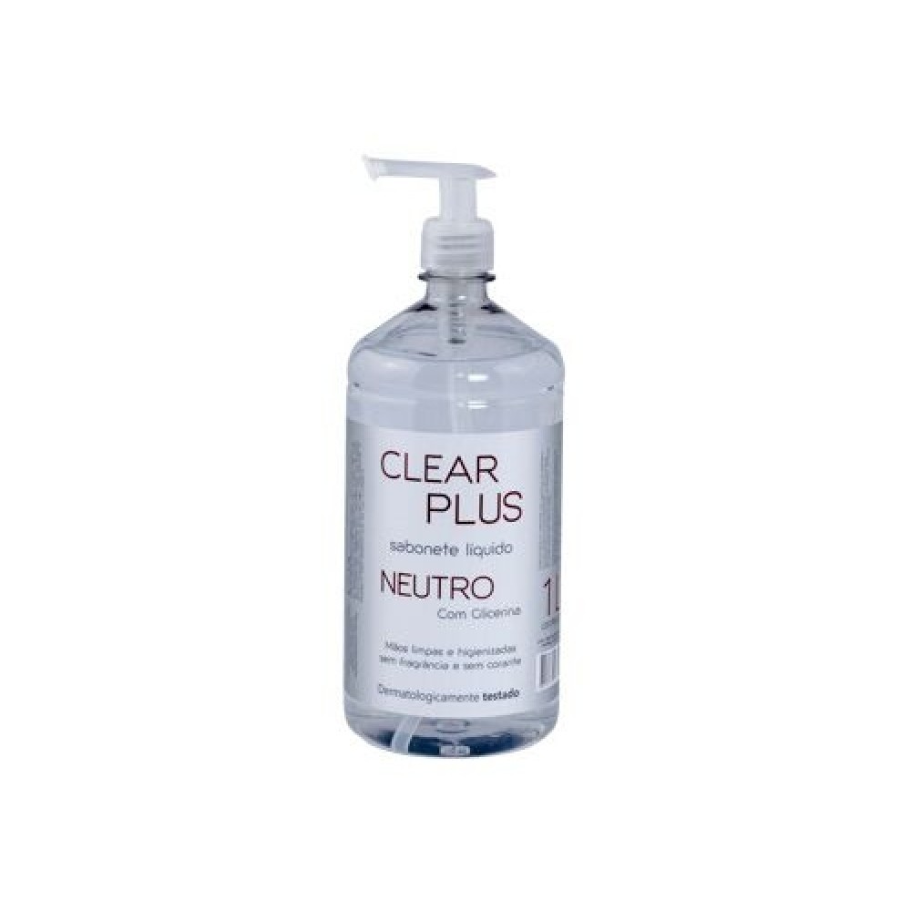 SABONETE LIQUIDO NEUTRO CLEAR 1L PLUS
