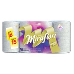 PAPEL HIGIENICO FOLHA DUPLA PREMIUM 30M MIRAFIORI C/16