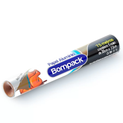PAPEL ALUMINIO 30 X 7,5M BOMPACK