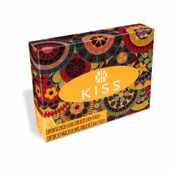 LENÇO PAPEL 14,2 X 21,4CM KISS C/50