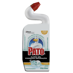 DESINFETANTE CLORO GEL PODEROSA ESPUMACAO CITRUS 500ML PATO