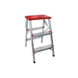 BANQUETA ALUMINIO BILATERAL 3 DEGRAUS ART FACTORY