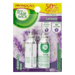 REFIL DESODORIZANTE CLICK SPRAY LAVANDA 12ML BOM AR C/02