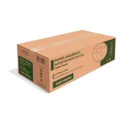 PAPEL HIGIENICO FOLHA DUPLA INTERFOLHADO INDAIAL C/8000