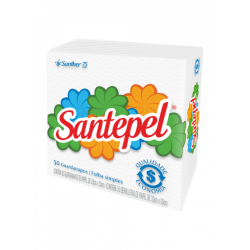 GUARDANAPO FOLHA SIMPLES 33 X 30CM SANTEPEL