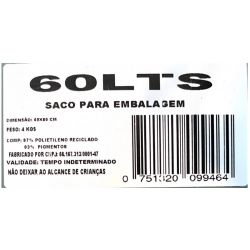 SACO LIXO PRETO REFORCADO 4KG 60L C/100