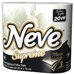 PAPEL HIGIENICO FOLHA TRIPLA SUPREME NEVE 20M C/04