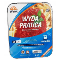 EMBALAGEM ALUMINIO 1150ML WYDA C/10 REF.D5-10