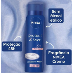 DESODORANTE FEMININO PROTECT & CARE 150ML NIVEA ATC