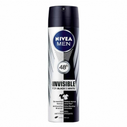 DESODORANTE MASCULINO INVISIBLE BLACK & WHITE 150ML NIVEA ATC