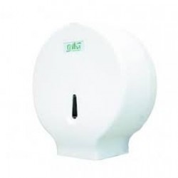 DISPENSER PAPEL HIGIENICO ROLAO BRANCO PLASTICO 300/600M TRILHA