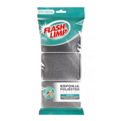 ESPONJA MULTIUSO POLIESTER FLASHLIMP C/03