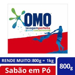SABAO EM PO LAVAGEM PERFEITA 800G OMO
