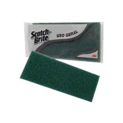 FIBRA ABRASIVA LIMPEZA USO GERAL VERDE SCOTCH BRITE C/2
