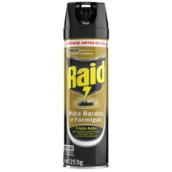 INSETICIDA MATA BARATAS E FORMIGAS AERO 420ML RAID