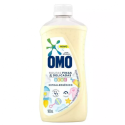 LAVA ROUPAS LIQUIDO BEBE ROUPAS FINAS E DELICADAS 900ML OMO