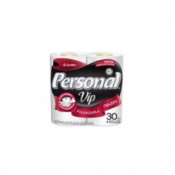 PAPEL HIGIENICO FOLHA DUPLA VIP PERSONAL 30M C/04